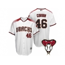 Arizona Diamondbacks #46 Patrick Corbin White Cool Base Home Jersey