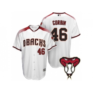 Arizona Diamondbacks #46 Patrick Corbin White Cool Base Home Jersey