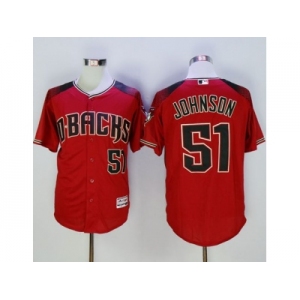Arizona Diamondbacks #51 Randy Johnson Red Brick New Cool Base Stitched Baseball Jersey