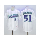 Arizona Diamondbacks #51 Randy Johnson White 1999 Turn Back The Clock Stitched Baseball Jersey