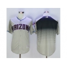 Arizona Diamondbacks Blank Gray-Capri New Cool Base Stitched Baseball Jersey