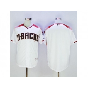 Arizona Diamondbacks Blank White-Brick New Cool Base Stitched Baseball Jersey