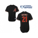 MLB Arizona Diamondbacks #21 Black Zack Greinke Mens Jersey