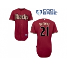 MLB Arizona Diamondbacks #21 Red Zack Greinke Mens Jersey