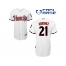 MLB Arizona Diamondbacks #21 White Zack Greinke Mens Jersey