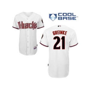 MLB Arizona Diamondbacks #21 White Zack Greinke Mens Jersey