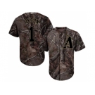 Men Arizona Diamondbacks #1 Jarrod Dyson Camo Realtree Collection Cool Base Stitched MLB Jersey