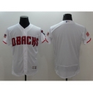 Men Arizona Diamondbacks Blank Majestic White 2016 Independence Day Stars & Stripes Flex Base Team Jersey