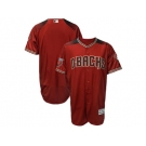 Men Arizona Diamondbacks Customized Majestic Sedona Red 2018 Spring Training Flex Base Team Jersey