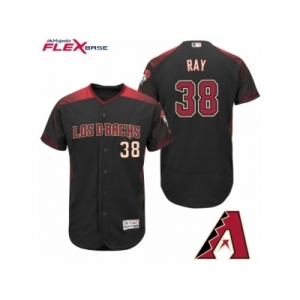 Men Diamondbacks #38 Robbie Ray Black Hispanic Heritage Flex Base Jersey