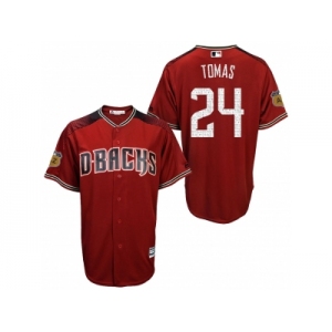 Men's Arizona Diamondbacks #24 Yasmany Tomas 2017 Spring Training Cool Base Stitched MLB Jersey