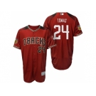 Men's Arizona Diamondbacks #24 Yasmany Tomas 2017 Spring Training Flex Base Authentic Collection Stitched Baseball Jersey