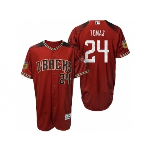 Men's Arizona Diamondbacks #24 Yasmany Tomas 2017 Spring Training Flex Base Authentic Collection Stitched Baseball Jersey