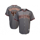 Men's Arizona Diamondbacks #44 Paul Goldschmidt Majestic Gray 2017 Cool Base Jersey