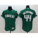 Men's Arizona Diamondbacks #44 Paul Goldschmidt Majestic Green Celtic Flexbase Authentic Collection Player Jersey