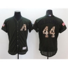 Men's Arizona Diamondbacks #44 Paul Goldschmidt Majestic Green Salute to Service Flexbase Authentic Collection Jersey