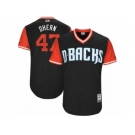 Men's Arizona Diamondbacks David Hernandez #47 Dhern Majestic Black 2017 Players Weekend Authentic Jersey