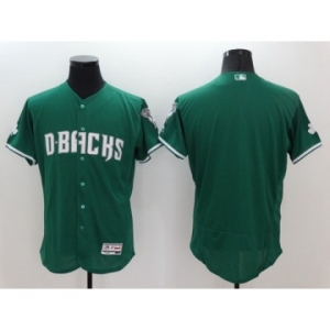 Men's Arizona Diamondbacks blank Majestic Green Celtic Flexbase Authentic Collection Jersey