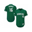 Men's Majestic Arizona Diamondbacks #16 Chris Owings Green Celtic Flexbase Authentic Collection MLB Jersey