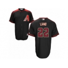 Men's Majestic Arizona Diamondbacks #22 Jake Lamb Authentic Black Brick Alternate Cool Base MLB Jersey