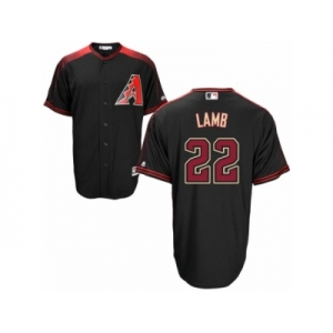 Men's Majestic Arizona Diamondbacks #22 Jake Lamb Authentic Black Brick Alternate Cool Base MLB Jersey