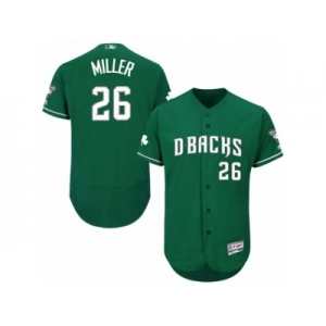 Men's Majestic Arizona Diamondbacks #26 Shelby Miller Green Celtic Flexbase Authentic Collection MLB Jersey