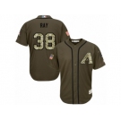 Men's Majestic Arizona Diamondbacks #38 Robbie Ray Replica Green Salute to Service MLB Jersey