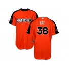 Men's Majestic Arizona Diamondbacks #38 Robbie Ray Replica Orange National League 2017 MLB All-Star MLB Jersey