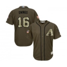 mlb jerseys arizona diamondbacks #16 chris owings green salute to service