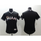 Men Miami Marlins Blank Majestic Black Flexbase Authentic Collection Team Jersey