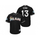 Men's Miami Marlins #13 Marchell Ozuna 2017 Spring Training Cool Base Stitched MLB Jersey