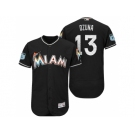 Men's Miami Marlins #13 Marchell Ozuna 2017 Spring Training Flex Base Authentic Collection Stitched Baseball Jersey