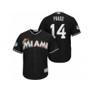 Men's Miami Marlins #14 Martin Prado 2017 Spring Training Cool Base Stitched MLB Jersey