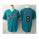 Mitchell And Ness 1995 Miami Marlins #8 Andre Dawson Green Throwback Stitched MLB Jersey