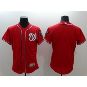 Men Washington Nationals Blank Majestic Red Flexbase Authentic Collection Team Jersey