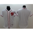 Men Washington Nationals Blank Majestic White Flexbase Authentic Collection Team Jersey
