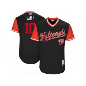 Men's 2017 Little League World Series Nationals #10 Stephen Drew Dirt Navy Jersey