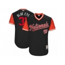 Men's 2017 Little League World Series Nationals #31 Max Scherzer Blue Eye Navy Jersey