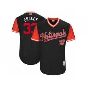 Men's 2017 Little League World Series Nationals #33 Matt Grace Gracey Navy Jersey