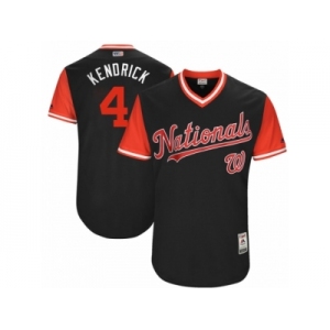 Men's 2017 Little League World Series Nationals #4 Howie Kendrick Kendrick Navy Jersey