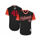 Men's 2017 Little League World Series Nationals #41 Joe Ross Jr Navy Jersey