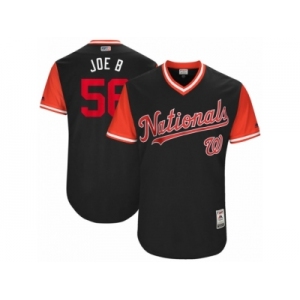 Men's 2017 Little League World Series Nationals #56 Joe Blanton Joe B Navy Jersey