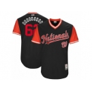 Men's 2017 Little League World Series Nationals #62 Sean Doolittle Doooooooo Navy Jersey