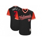 Men's 2017 Little League World Series Nationals #7 Triple T Navy Jersey
