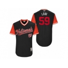 Men's 2017 Little League World Series Nationals Jose Lobaton #59 Lobi Navy Jersey