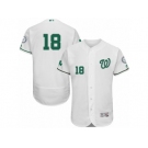 Men's Majestic Washington Nationals #18 Matt Belisle White Celtic Flexbase Authentic Collection MLB Jersey