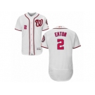 Men's Majestic Washington Nationals #2 Adam Eaton White Flexbase Authentic Collection MLB Jersey