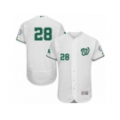 Men's Majestic Washington Nationals #28 Jayson Werth White Celtic Flexbase Authentic Collection MLB Jersey