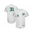 Men's Majestic Washington Nationals #31 Max Scherzer White Celtic Flexbase Authentic Collection MLB Jersey