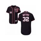 Men's Majestic Washington Nationals #32 Matt Wieters Navy Blue Flexbase Authentic Collection MLB Jersey